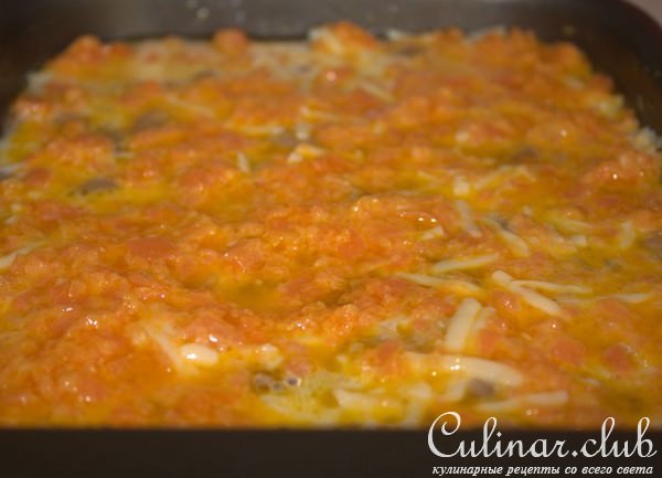 Трёхцветная куриная запеканка