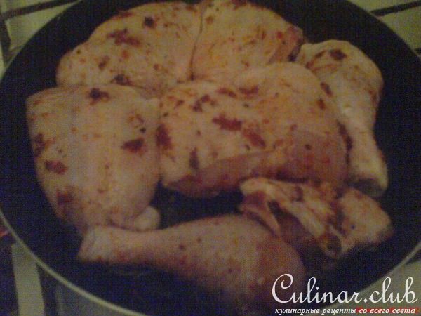 Курочка в абхазской аджике