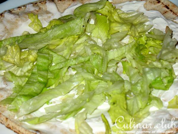 Грудка курицы в пите с манго-паприка-сальсой
