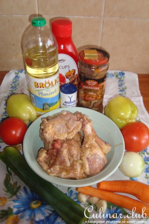 Охотничья курочка (pollo alla cacciatore)