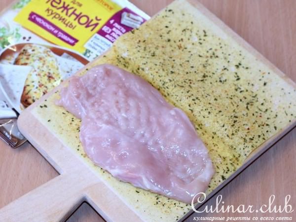 Маринованный лук в кляре с курочкой