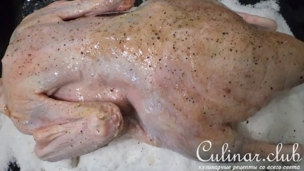 Рождественская утка с яблоками, клюквой и черносливом!