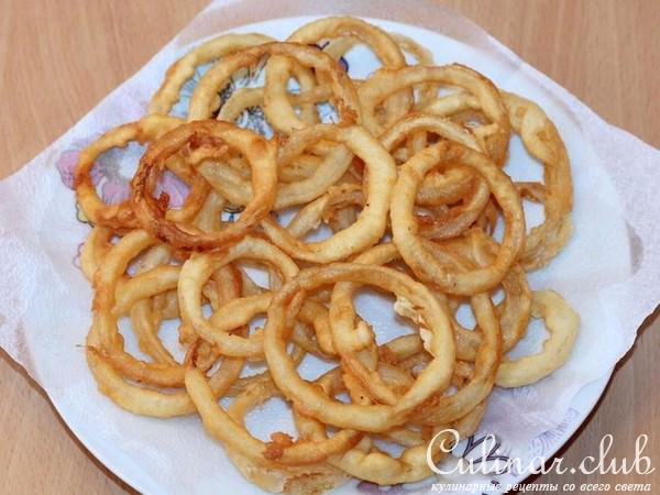 Маринованный лук в кляре с курочкой