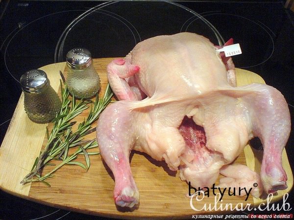 Курица жареная сухой засолки