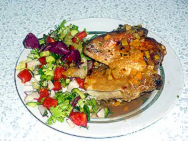 Курица под апельсиновым соусом