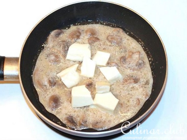 Спагетти с нежной курочкой и сливочным соусом