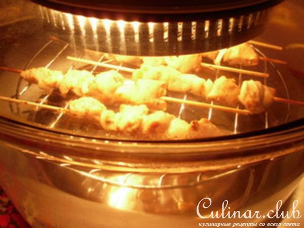 Куриные шашлычки в винном маринаде