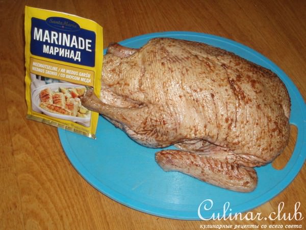 Утка с мандаринами и киви
