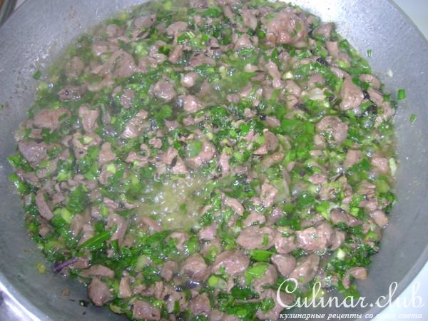 КУРИЦА ЖАРЕНАЯ С ФАРШЕМ ИЗ ПЕЧЕНИ И ЖЕЛУДКА