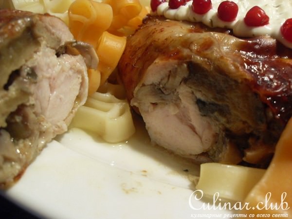 Фаршированная курица (вариант подачи Nr. 1)