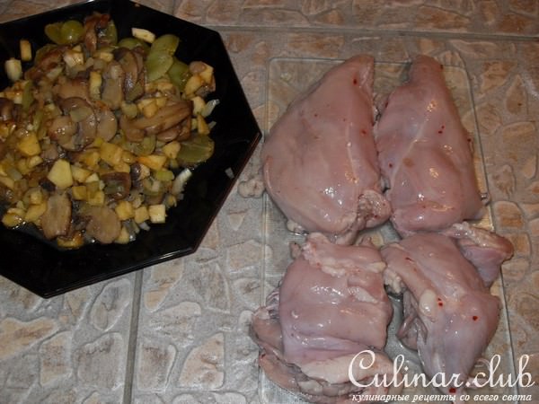 Фаршированная курица (вариант подачи Nr. 2)