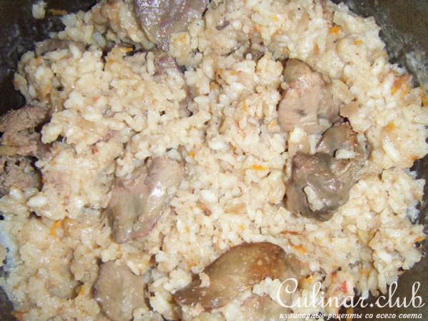 Оригинальный "Плов" с куринными потрошками