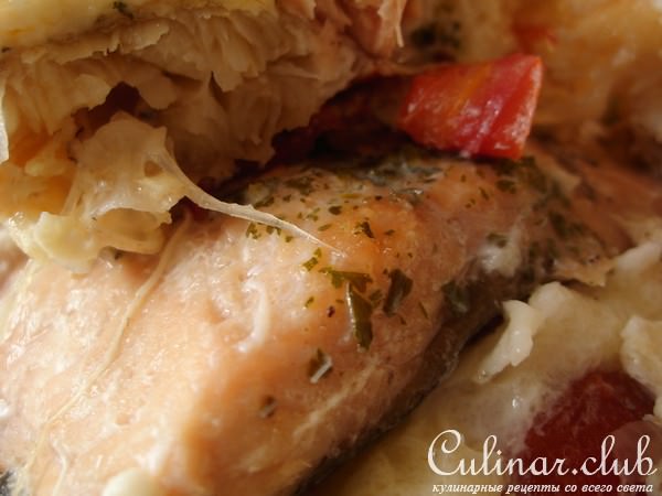 Рыбка, запеченная в омлете. Быстро, нежно и вкусно!