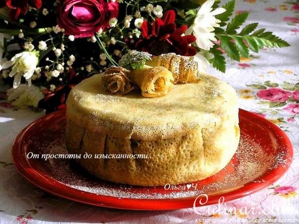 Блинный торт "Лимонно-шоколадный блюз"