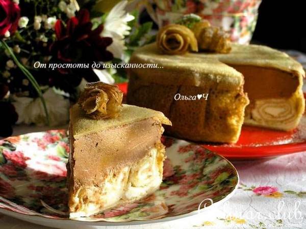 Блинный торт "Лимонно-шоколадный блюз"