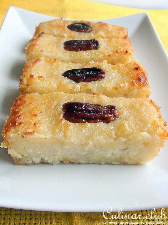 Десерт из манки с кокосом. Восточное лакомство.