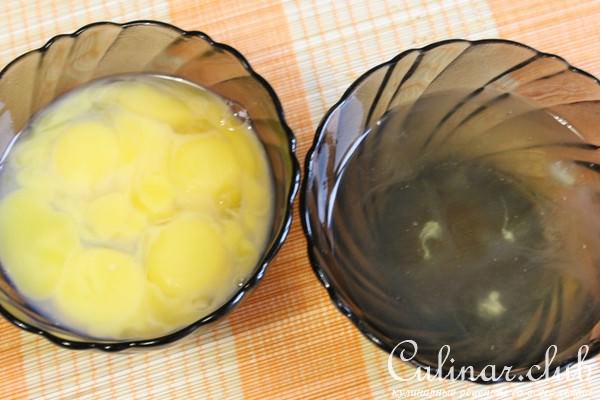 Мятное пирожное с лимонным курдом