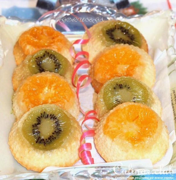 Мандариновые кексы на скорую руку