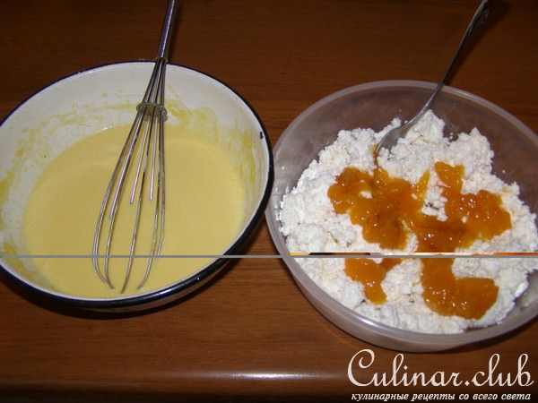 Блины с творогом и абрикосами(вариант)