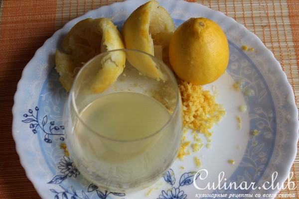 Мятное пирожное с лимонным курдом