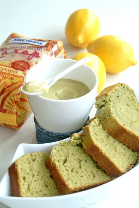 Кекс и курд с зеленым чаем матча ( matcha )