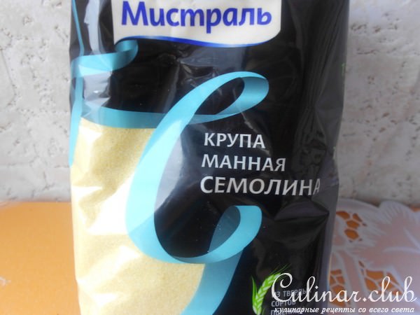 Вишневый мусс с семолина и лимоном