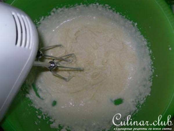 Творожное суфле с яблоками и брусникой