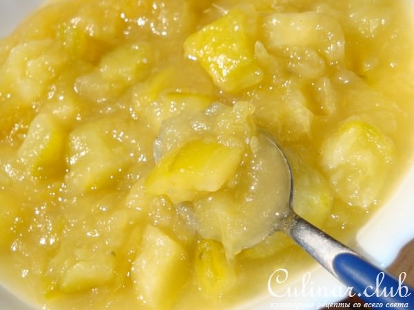 Варенье из цуккини и яблок
