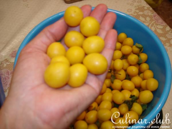 Желе из желтой алычи.