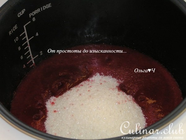 Повидло из боярышника и малины (мультиварка)
