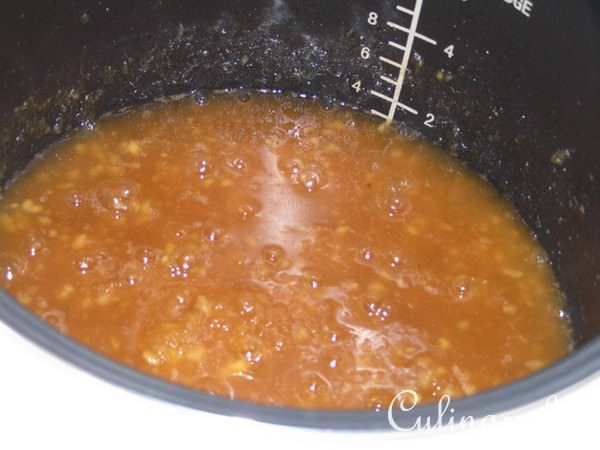 Яблочный джем с мятным сиропом (мультиварка)