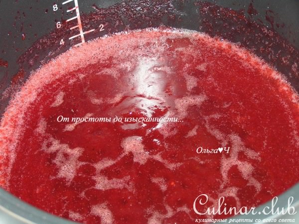 Повидло из боярышника и малины (мультиварка)