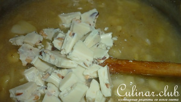 Элегантный банановый джем с грушами и белым шоколадом