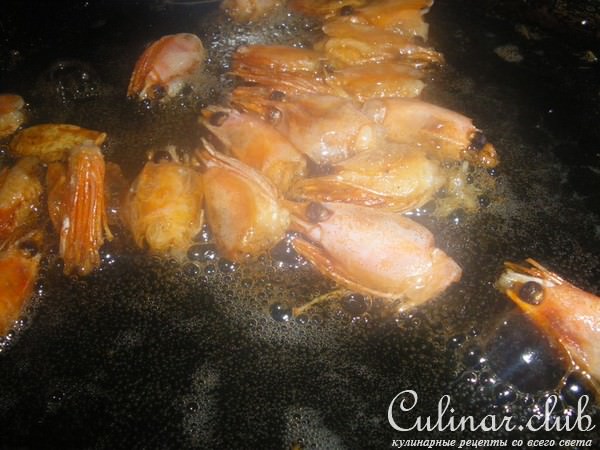 макароны с морскими гадами