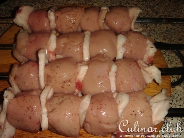 Бараньи семенники-шашлык