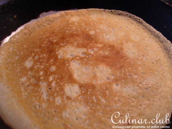 Блинчики с грибами и капустой