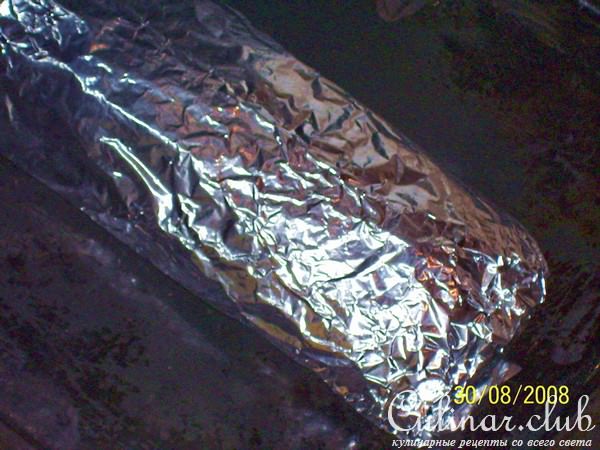 Рулет из горбуши с сыром, яйцом и зеленым луком