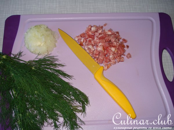 Яйца с зеленью,в скорлупе