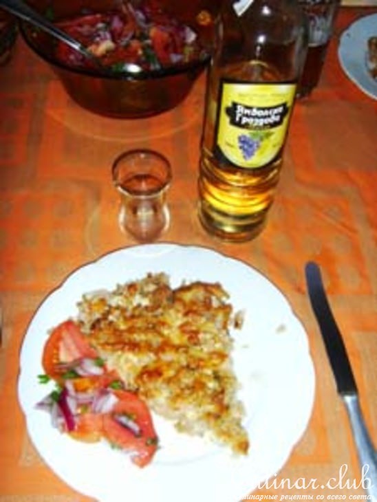 Запеченая цветная капуста.