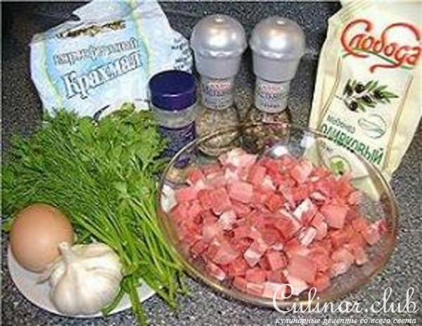 Оладушки мясные