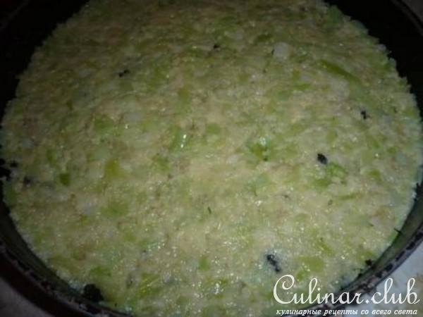Овощной тортик из цветной капусты с мясом и грибами