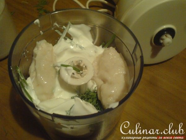Драники с муссом из форели