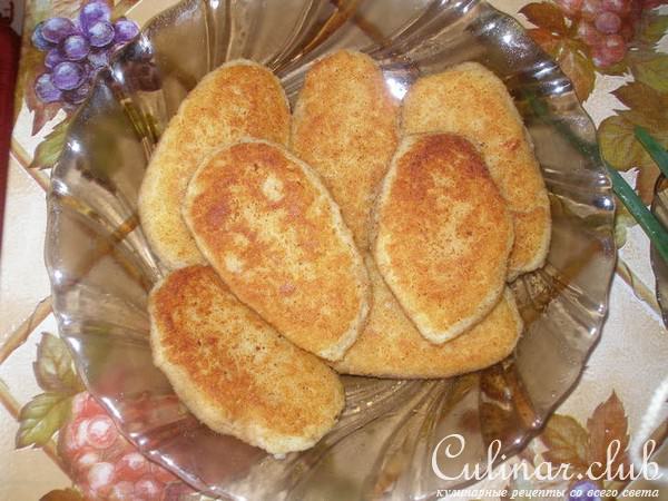 Котлеты картофельно-куриные.