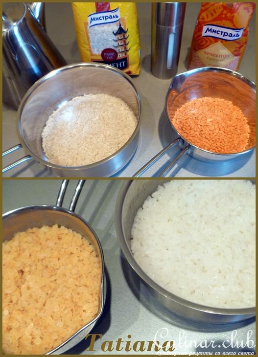 Рулет из сёмги с рисом и чечевицей в савойской капусте