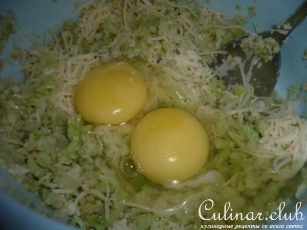 Овощной тортик из цветной капусты с мясом и грибами