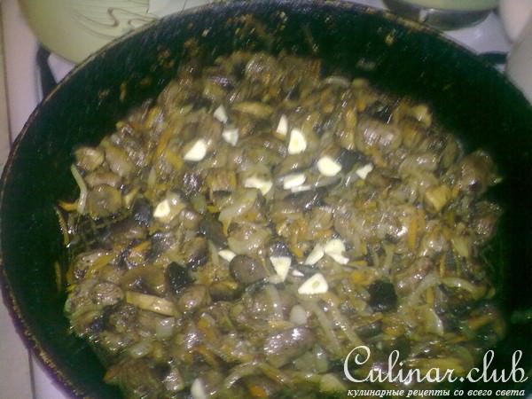 Сердечки с шампиньонами