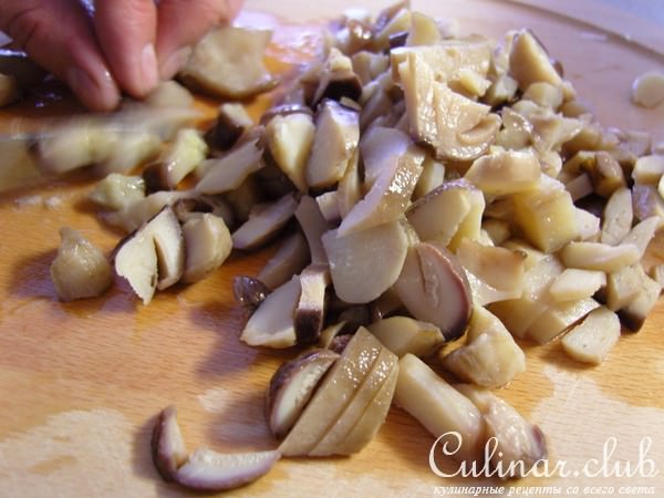 Блинчики с грибами и капустой