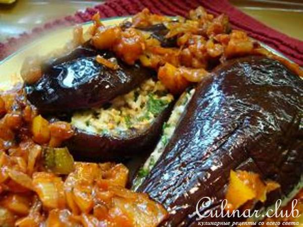 Баклажаны, фаршированные сыром