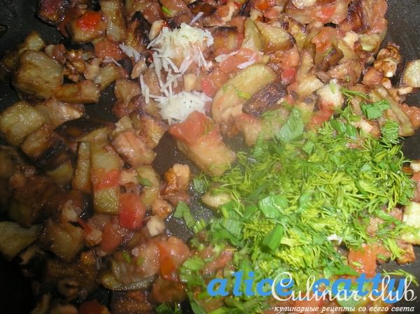 БАКЛАЖАНЫ С МЯТОЙ И ОРЕХАМИ
