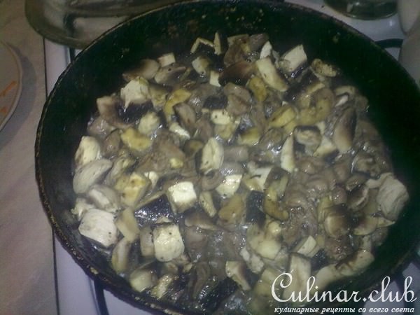 Сердечки с шампиньонами